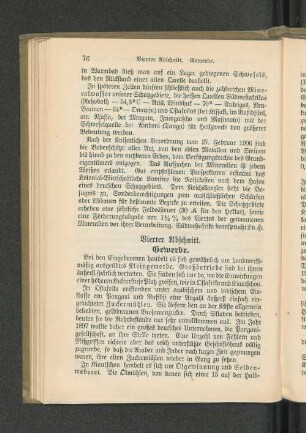 Vierter Abschnitt. Gewerbe.