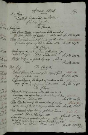 Englische Bücher durch Hhrn Möller in Hamburg erhalten.