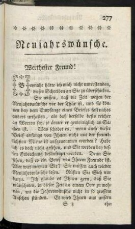 Neujahrswünsche.