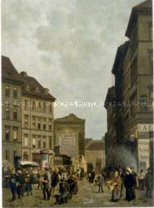 Berlin, Blick vom Spittelmarkt in die Wallstraße