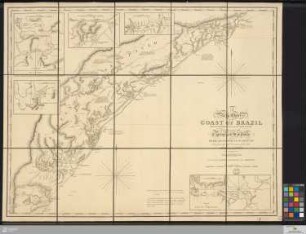 A New Chart of the Coast Of Brazil : from the Parallel of 23°40' to 26° South Latitude : Containing the Capitania de San Paulo from Barra De Santos To Guaratuba : Surveyed under the Directions of the late Admiral Campbell : Approved by the Chart Committee of the Admiralty
