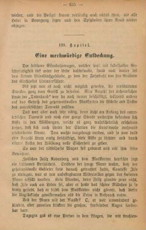 129. Kapitel. Eine merkwürdige Entdeckung.