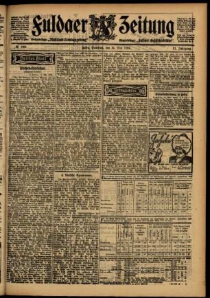 Dritte Ausgabe vom Samstag, den 14. Mai 1904.