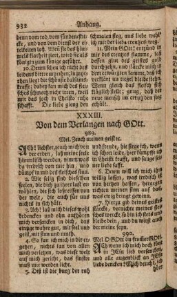 XXXIII. Von dem Verlangen nach Gott