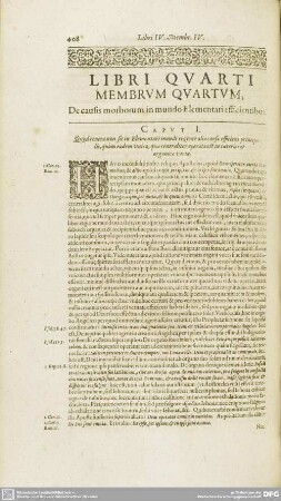 LIBRI QUARTI MEMBRUM QUARTUM,