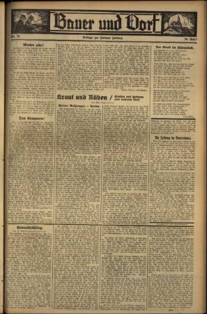 Zweite Ausgabe vom Freitag, den 30. März 1934.