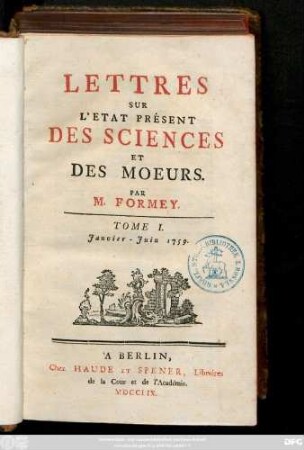 T. 1: Janvier - Juin 1759