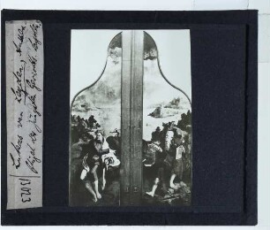 Leyden, Jüngstes Gericht-Polyptychon (Leyden Mus. De Lakenhal S 244) : Außenflügel