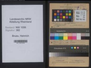 Entnazifizierung Heinrich Bruex , geb. 24.06.1886 ()
