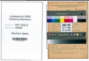 Entnazifizierung Kaete Reichert, geb. 13.10.1912 ()