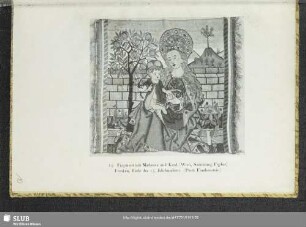 Fragment mit Madonna und Kind.