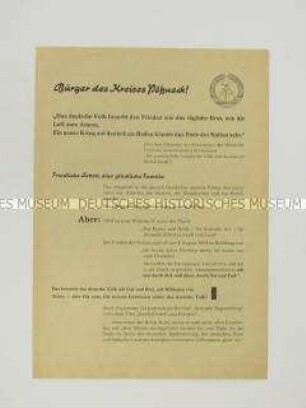 Propagandaschrift der SED zur deutschen Geschichte