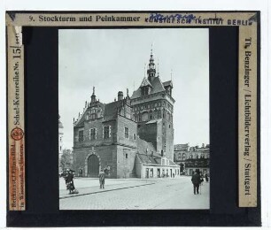 Danzig, Stockturm : Ansicht der Feldseite
