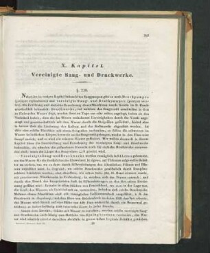 X. Kapitel. Vereinigte Saug- und Druckwerke