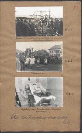 Kriegsgefangenenlager Amberg (Allerseelenfeier 1915)