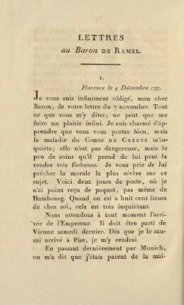 186-198, Lettres au Baron de Ramel