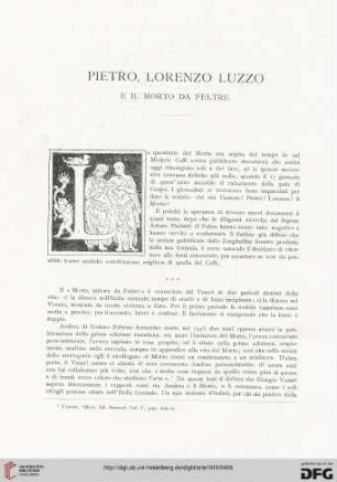 13: Pietro, Lorenzo Luzzo e il Morto da Feltre