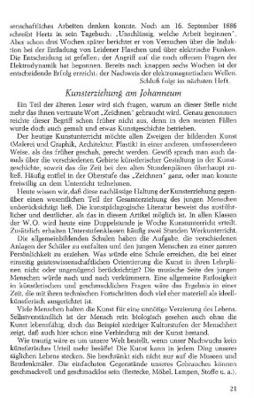 Kunsterziehung am Johanneum