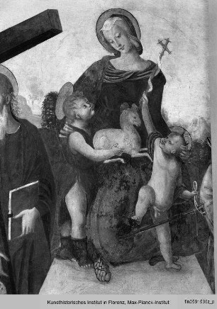 Die Madonna mit dem Kind, dem Johannesknaben, dem Heiligen Andreas und dem Heiligen Ägidius