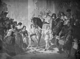 "Vaterländische Geschichtsgalerie": Max Emmanuels Einzug in Brüssel als Statthalter der spanischen Niederlande... , im Jahre 1692