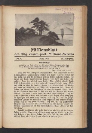 Nr. 6. Juni 1913