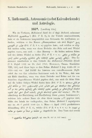 X. Mathematik, Astronomie (nebst Kalenderkunde) und Astrologie