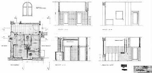 Wendlingen (Neckar): Empfangsgebäude Einbau Aborte Sanitäre Anlage,Wandabwickl.(mit Kanal)