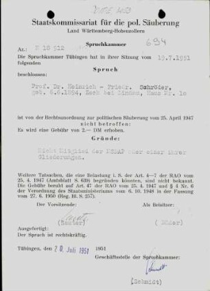 Schröder, Heinrich Friedr., Prof. Dr.