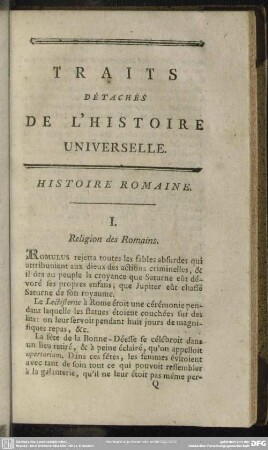 Histoire Romaine