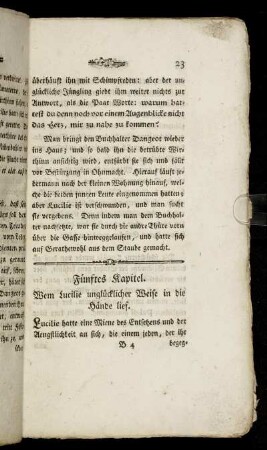 Fünftes Kapitel. Wem Lucilie unglücklicher Weise in die Hände lief.