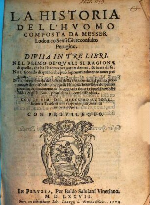 La historia dell'huomo