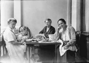 Leipzig: Gruppe, Lotte, Großmama, Mama und ich