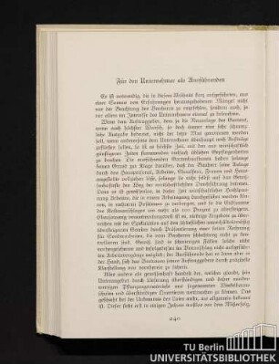 Für den Unternehmer als Ausführenden