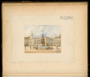 Brunnen Monatskonkurrenz November 1875: Perspektivische Ansicht