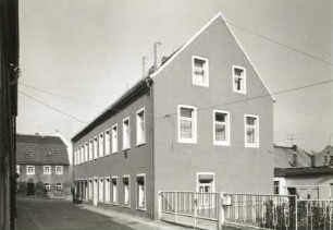 Oschatz, Brühl 1. Wohnhaus. Ansicht zum Wohnhaus Breite Straße 39
