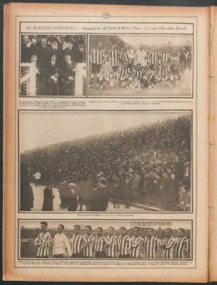 De nuestro football.- Inauguración del field de River Plate.- La copa Chevallier Boutell