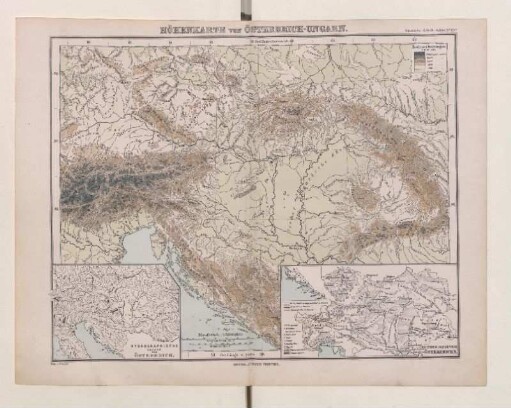 Höhenkarte von Österreich-Ungarn