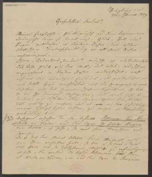 Brief an B. Schott's Söhne : 22.01.1839