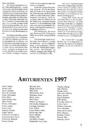 Abiturienten 1997