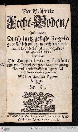 Der geöffnete Fecht-Boden
