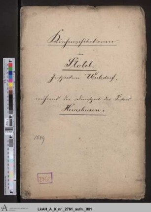 Visitationen zu Stotel während der Dienstzeit des Pastors Heuerhusen