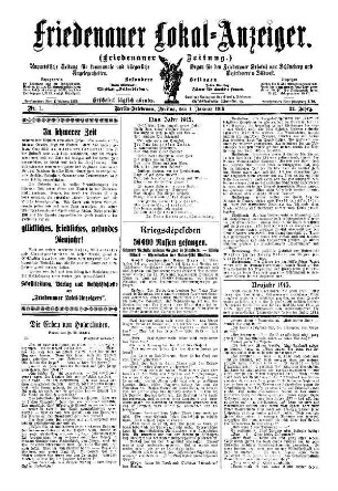 22.1915: Friedenauer Lokal-Anzeiger : unparteiische Zeitung für Bln.-Friedenau und den Friedenauer Ortsteil von Schöneberg