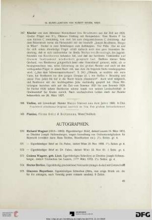 Autographen (Nr. 570-575)