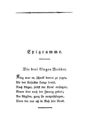 Epigramme