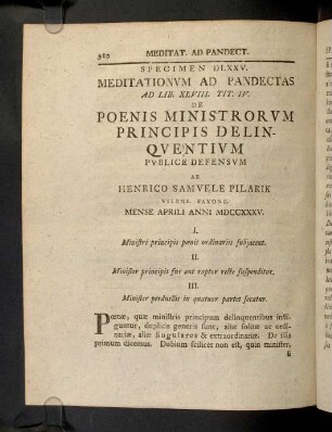 910-946, Spec. 575. De Poenis Ministrorum Principis ...