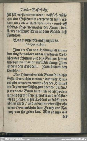 Was in dieser Kranckheit soll betrachet werden
