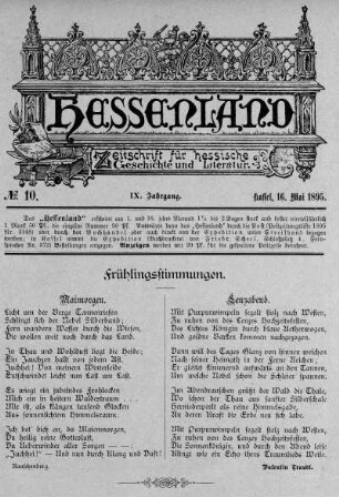 No. 10, 16. Mai 1895