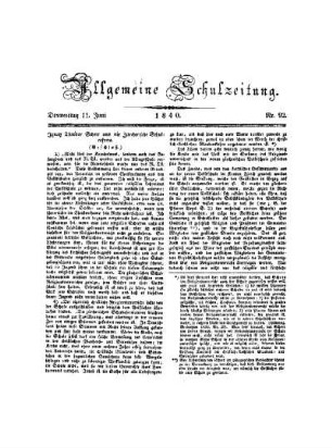 Ignaz Theodor Scherr und die Zürcherische Schulreform : (Beschluß)