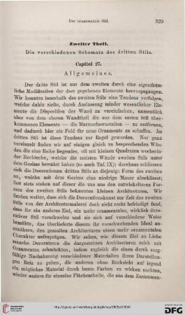 Zweiter Theil. Die verschiedenen Schemata des dritten Stils