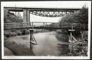 Heilsberg (Lidzbark Warminski/Polen). St.-Georgsbrücke und Eisenbahnbrücke